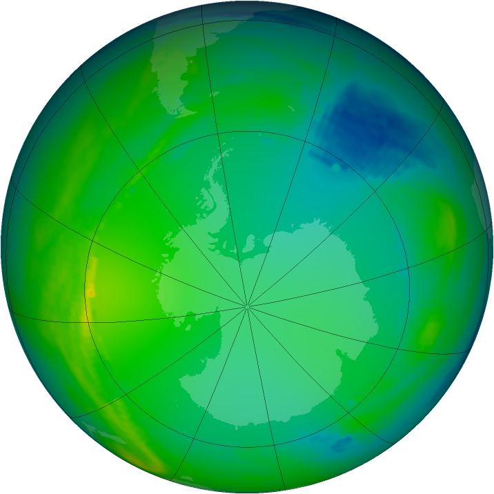 Ozone Map 1984-07-05